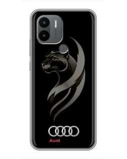 Чехол для Xiaomi Poco C50 с картинкой «Графика — пантера и Audi»