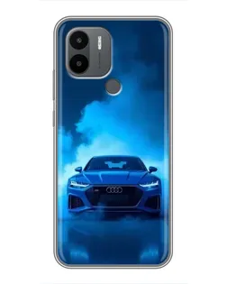Чехол для Xiaomi Poco C50 с картинкой «Audi — голубая энергия»