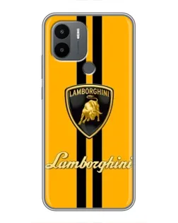 Чехол для Xiaomi Poco C50 с картинкой «Lamborghini Stripe желтый»