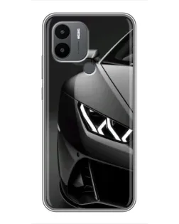 Чехол для Xiaomi Poco C50 с картинкой «Lamborghini фары детализация»
