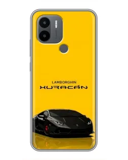 Чехол для Xiaomi Poco C50 с картинкой «Lamborghini Huracan черный»