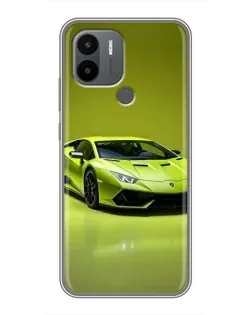 Чехол для Xiaomi Poco C50 с картинкой «Салатовый Lamborghini Huracan»