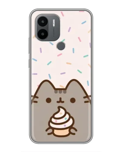 Чехол для Xiaomi Poco C50 с картинкой «Пушин с кексом»