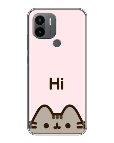 Чехол для Xiaomi Poco C50 с картинкой «Пушин говорит Hi»