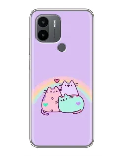Чехол для Xiaomi Poco C50 с картинкой «Радужные Пушины»