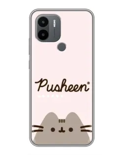 Чехол для Xiaomi Poco C50 с картинкой «Pusheen логотип»