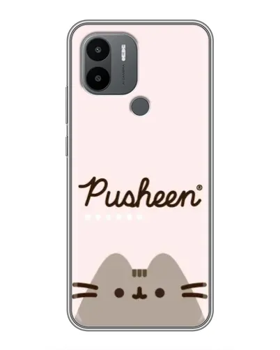 Чехол для Xiaomi Poco C50 с картинкой «Pusheen логотип»