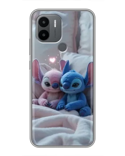 Чехол для Xiaomi Poco C50 с картинкой «Плюшевые Стич Ангел»