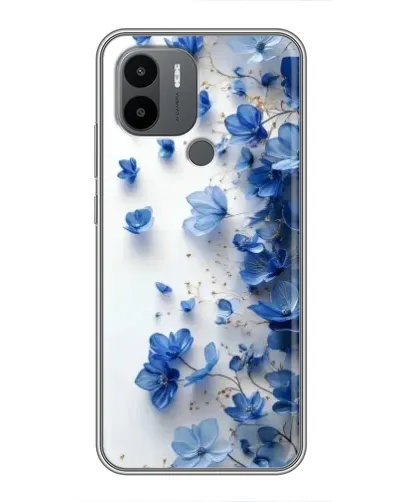 Чехол для Xiaomi Poco C50 с картинкой «Голубой цветочный каскад» Чехол для Xiaomi Poco C50 с картинкой «Голубой цветочный каскад»