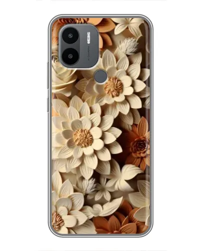 Чехол для Xiaomi Poco C50 с картинкой «Бежевый флористический декор» Чехол для Xiaomi Poco C50 с картинкой «Бежевый флористический декор»