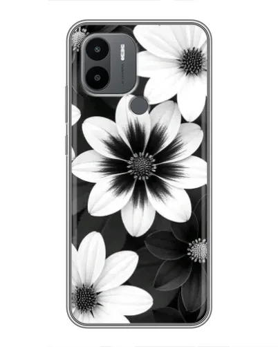 Чехол для Xiaomi Poco C50 с картинкой «Монохромные астры» Чехол для Xiaomi Poco C50 с картинкой «Монохромные астры»