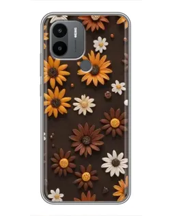 Чехол для Xiaomi Poco C50 с картинкой «Узор из маленьких подсолнухов» Чехол для Xiaomi Poco C50 с картинкой «Узор из маленьких подсолнухов»