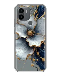 Чехол для Xiaomi Poco C50 с картинкой «Белый цветок и золотой флюид» Чехол для Xiaomi Poco C50 с картинкой «Белый цветок и золотой флюид»