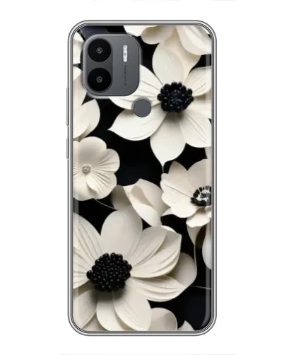 Чехол для Xiaomi Poco C50 с картинкой «Объемные белые цветы» Чехол для Xiaomi Poco C50 с картинкой «Объемные белые цветы»