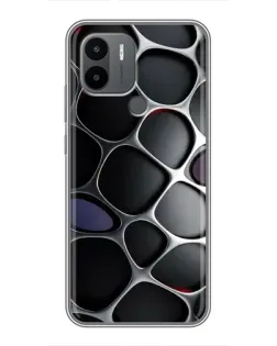Чехол для Xiaomi Poco C50 с картинкой «Объемная темная решетка»