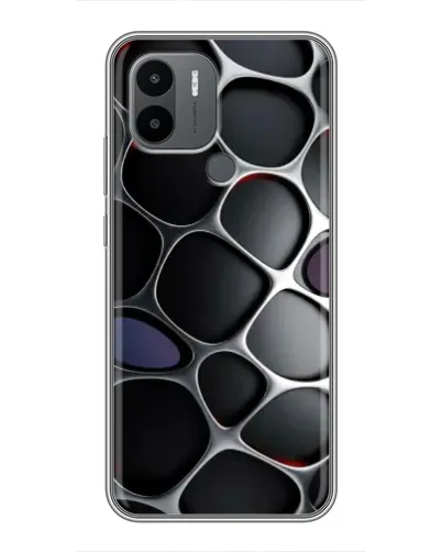 Чехол для Xiaomi Poco C50 с картинкой «Объемная темная решетка»