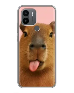 Чехол для Xiaomi Poco C50 с картинкой «Капибара с языком» Чехол для Xiaomi Poco C50 с картинкой «Капибара с языком»