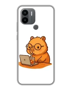 Чехол для Xiaomi Poco C50 с картинкой «Капибара с ноутбуком» Чехол для Xiaomi Poco C50 с картинкой «Капибара с ноутбуком»