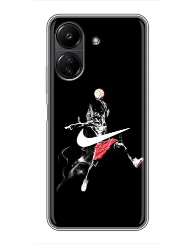 Чехол для Xiaomi POCO C65 с картинкой «Jordan Jumpman»