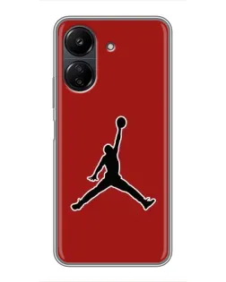 Чехол для Xiaomi POCO C65 с картинкой «Jordan Red Back» Чехол для Xiaomi POCO C65 с картинкой «Jordan Red Back»