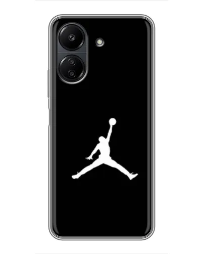 Чехол для Xiaomi POCO C65 с картинкой «Jordan Silhouette»