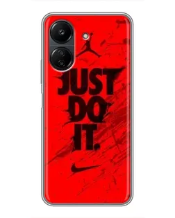 Чехол для Xiaomi POCO C65 с картинкой «Nike Just Do It» Чехол для Xiaomi POCO C65 с картинкой «Nike Just Do It»