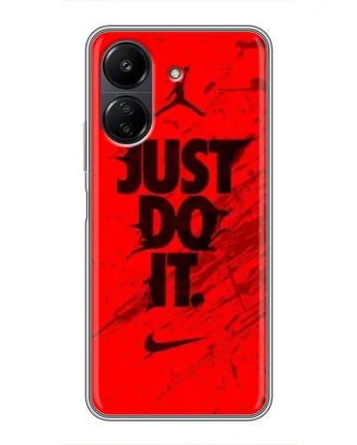 Чехол для Xiaomi POCO C65 с картинкой «Nike Just Do It»
