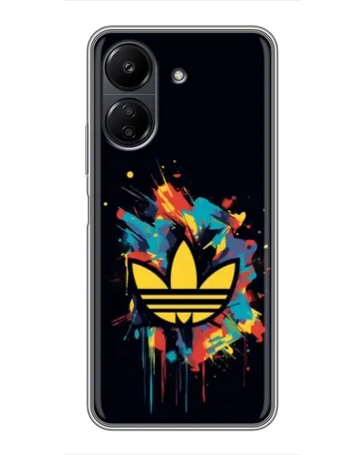 Чехол для Xiaomi POCO C65 с картинкой «Adidas Splash»