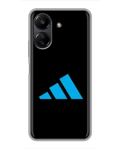 Чехол для Xiaomi POCO C65 с картинкой «Adidas Cyan Logo»