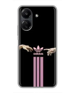 Чехол для Xiaomi POCO C65 с картинкой «Adidas Hands»