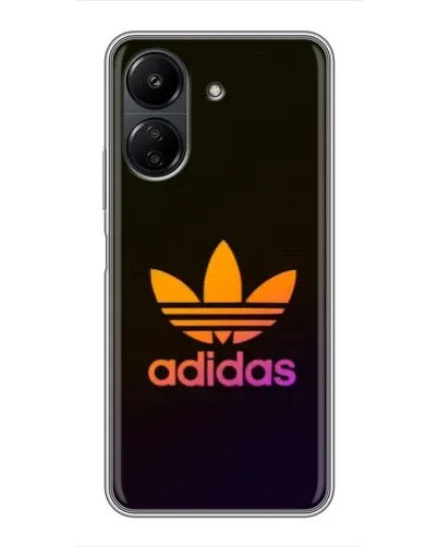 Чехол для Xiaomi POCO C65 с картинкой «Градиент Adidas»