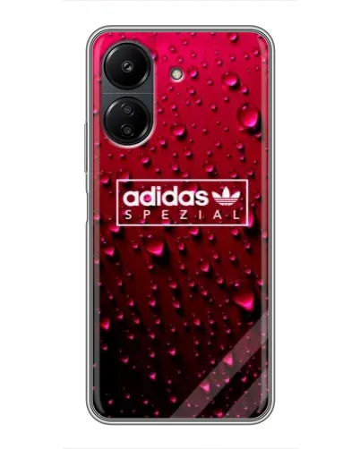 Чехол для Xiaomi POCO C65 с картинкой «Adidas Gold Marble»