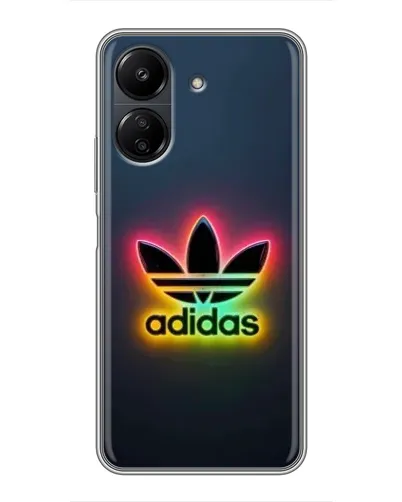 Чехол для Xiaomi POCO C65 с картинкой «Неоновый Adidas»