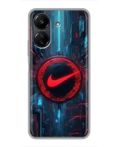 Чехол для Xiaomi POCO C65 с картинкой «Техногенный стиль Nike» Чехол для Xiaomi POCO C65 с картинкой «Техногенный стиль Nike»