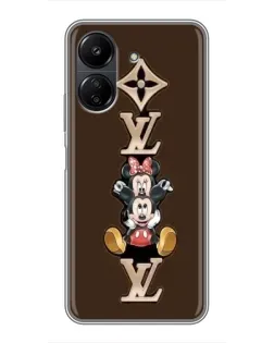 Чехол для Xiaomi POCO C65 с картинкой «LV и Микки Маус» Чехол для Xiaomi POCO C65 с картинкой «LV и Микки Маус»