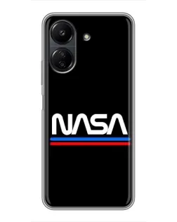 Чохол для Xiaomi POCO C65 з картинкою «NASA — класика Red Blue» Чохол для Xiaomi POCO C65 з картинкою «NASA — класика Red Blue»