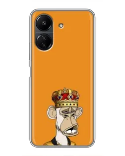 Чохол для Xiaomi POCO C65 з картинкою «Золота мавпа Bored Ape»