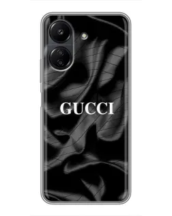 Чохол для Xiaomi POCO C65 з картинкою «Gucci — шовкові хвилі»