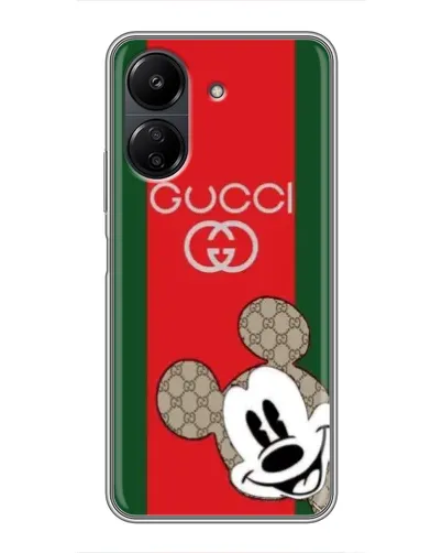 Чохол для Xiaomi POCO C65 з картинкою «Gucci — смуги та Міккі» Чохол для Xiaomi POCO C65 з картинкою «Gucci — смуги та Міккі»