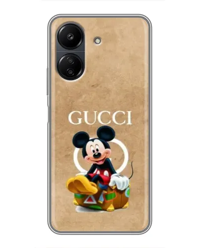 Чохол для Xiaomi POCO C65 з картинкою «Міккі Маус Gucci — крафт» Чохол для Xiaomi POCO C65 з картинкою «Міккі Маус Gucci — крафт»
