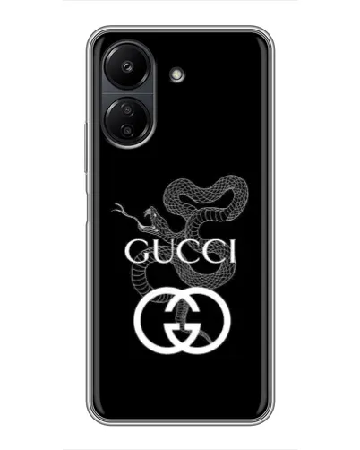 Чохол для Xiaomi POCO C65 з картинкою «Gucci — срібна змія» Чохол для Xiaomi POCO C65 з картинкою «Gucci — срібна змія»