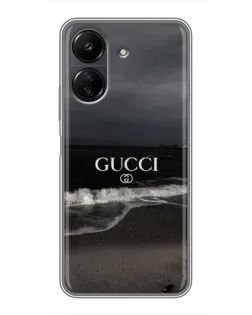 Чохол для Xiaomi POCO C65 з картинкою «Gucci — морський прибій»