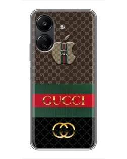 Чохол для Xiaomi POCO C65 з картинкою «Gucci — брендований десерт»