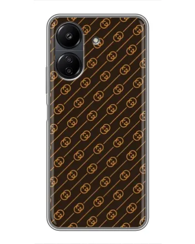 Чохол для Xiaomi POCO C65 з картинкою «Gucci — золоті діагоналі» Чохол для Xiaomi POCO C65 з картинкою «Gucci — золоті діагоналі»