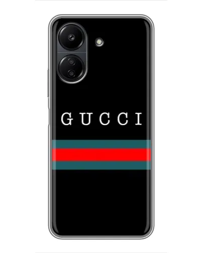 Чохол для Xiaomi POCO C65 з картинкою «Gucci — червоний пояс» Чохол для Xiaomi POCO C65 з картинкою «Gucci — червоний пояс»
