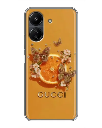 Чохол для Xiaomi POCO C65 з картинкою «Gucci — золоті метелики» Чохол для Xiaomi POCO C65 з картинкою «Gucci — золоті метелики»