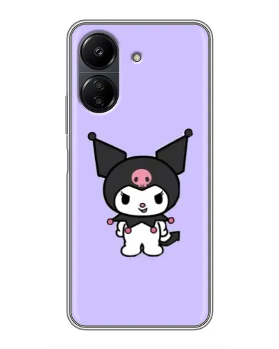Чехол для Xiaomi POCO C65 с картинкой «Kuromi — нежный фиолетовый»