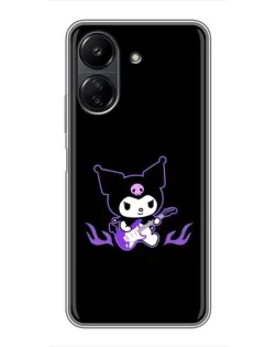 Чехол для Xiaomi POCO C65 с картинкой «Электрическая Kuromi»