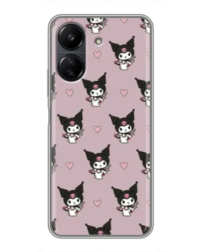 Чехол для Xiaomi POCO C65 с картинкой «Kuromi — ночной сон»