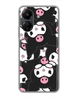 Чехол для Xiaomi POCO C65 с картинкой «Паттерн голов Куроми»